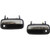 Exterior Door Handles Compatible with Toyota Pickup 89-95 Set of 2 Front Left and Right Side Plastic Black bezel W/chrome lever W/Keyhole