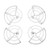 ErYao Propeller Guards for Mavic Mini Drone, 4pc Quick-Release Propellers Guard Protector Cover Cage for DJI Gray