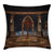 Ambesonne Medieval Throw Pillow Cushion Cover, Gothic Building in The Sky Large Terrace Fantasy Architectural Image Print, Decorative Square Accent Pillow Case, 18inch  X 18inch , Dark Grey Brown