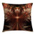 Ambesonne Fractal Throw Pillow Cushion Cover, Gothic Medieval Heraldic Ornamental Background Middle Age Knight Aged Artwork Print, Decorative Square Accent Pillow Case, 18inch  X 18inch , Pink Brown