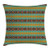 Ambesonne Retro Throw Pillow Cushion Cover, Retro Style Tribal Aztec Motif Pattern with Geometric Details, Decorative Square Accent Pillow Case, 18inch  X 18inch , Brown Marigold Turquoise
