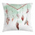 Ambesonne Feather Throw Pillow Cushion Cover, Watercolor Vibrant Dream Catcher with Ornamental Elements Traditional Design, Decorative Square Accent Pillow Case, 18inch  X 18inch , Mint Green Brown