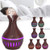 Diffuser Humidifier, Aroma Diffuser, Room Humidifier Hollow Out Wood Grain USB Plug Air Diffuser Desktop Mini Mist Maker for Office Yoga Spa Home