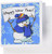 3dRose Happy New Year Snowman With Snowflake Background - Greeting Cards, 6 x 6 inches, set of 6 (gc_61184_1)