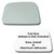 Mirror Glass plus  Full Size Adhesive Pad for 1995-2000 Toyota Tacoma Driver Side Replacement