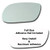 Mirror Glass plus  Full Size Adhesive Pad for 1998-2005 Buick Park Avenue Driver Side Replacement