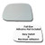 Mirror Glass plus  Full Size Adhesive Pad for 2001-2004 Toyota Tacoma Driver Side Replacement