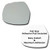 Mirror Glass plus  Full Size Adhesive Pad for 2003-2009 Lexus GX470 Driver Side Replacement