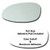 Mirror Glass plus  Full Size Adhesive Pad for 1997-2005 Buick Century Driver Side Replacement
