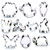 Easter Spring Cookie Cutter Set - 10 Piece Stainless Steel