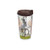 Tervis 1171552 Running Horses Tumbler with Wrap and Brown Lid 16oz, Clear