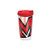 Tervis 1141505 Miami University RedHawks Colossal Tumbler with Wrap and Red Lid 16oz, Clear