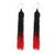Bonnie Tassel Earring Bead Statement Dangle Drop Seed Glass Hook Earrings Black and Red