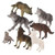 TOYANDONA 7Pcs Wolf Toy Figurines Set Wolf Animal Figures Jungle Forest Animal Model Wolf Family Cake Topper Toy Gift for Kids Educational Preschool Learning Toy