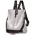 Women Backpack Waterproof Anti-theft Lightweight PU Leather Fashion Purse Shoulder Bag Travel Backpack Ladies Grey white