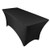 LinenTablecloth 6 ft. Rectangular Stretch Tablecloth Black