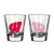 Wisconsin Badgers Shot Glass - 2 Pack Satin Etch