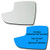 Mirror Glass plus  Full Size Adhesive Pad for 2012-2018 Ford Focus Driver Side Replacement 2012 2013 2014 2015 2016 2017 2018