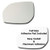 Mirror Glass plus  Full Size Adhesive Pad for 2013-2016 Hyundai Santa Fe Driver Side Replacement 2013 2014 2015 2016