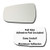 Mirror Glass plus  Full Size Adhesive Pad for 2013-2015 Chevrolet Malibu Driver Side Replacement 2013 2014 2015