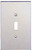 C.R. LAURENCE PMP101 CRL Clear Single Toggle Switch Acrylic Mirror Plate