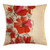 Ambesonne Flowers Throw Pillow Cushion Cover, Floral Theme Flowers in Retro Style Pattern Romantic Design Traditional Print, Decorative Square Accent Pillow Case, 20inch  X 20inch , Brown Red