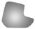 Burco 5604 Lower Convex Passenger Side Replacement Mirror Glass for 2014-2017 FORD TRANSIT CONNECT