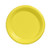 Creative Converting Touch of Color 50 Count Plastic Dinner Plates, School Bus Yellow