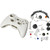 Timorn Full Housing Shell Buttons Thumbsticks Replacement Case Custom Cover Kit for Xbox 360 Wireless Controller White