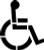 Handicap Parking Stencil  6 inch Handicap Symbol 1 Part Stencil  10 mil  for Parking Lots and Wall Signs
