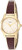Timex Women's TW2T31600 Stretch Bangle 25mm Brown/Gold Expansion Band Watch