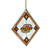 NCAA Oklahoma State Cowboys Art Glass Ornament