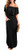 Womens Off The Shoulder Ruffle Party Dress Side Split Beach Long Maxi Dresses Black XL