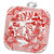 3dRose phl_262245_1 1 Pot Holder Willow Pattern Detail in Red and White, 8 by 8"