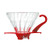 Hario V60 Glass Coffee Dripper, Size 01, Red