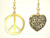 Peace and Love 2-Piece Ceiling Fan Pulls Set