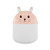 LLONG 250ml Mini Portable Desk Air Humidifier Cute Rabbit USB Cool Mist Vaporizer Humidifier with Night Light for Bedroom Office Desktop Car Travel