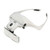 ErYao Hands Free Headband Magnifying Glass, USB Charging Head Magnifier with LED Light Jewelry Craft Watch Hobby 5 Lenses 1.0X 1.5X 2.0X 2.5X 3.5X White
