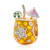Tropical Drink Charms Pineapple Charm Beads 925 Sterling Silver Charm Fits European Charm Bracelets