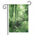 Zmstroy Yard Flag Rainforest Palm Trees and Exotic Plants in Tropical Jungle Wild Nature Zen Theme Illustration Decorative House Flag,12.5 x 18 Inch,Green