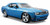 2008 Dodge Challenger SRT8 Hard Top w/ Sunroof, Blue - Maisto 31280BU - 1/24 Scale Diecast Model Toy Car