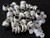 100P x 10mm Plastic Chrome Plated LED Bezels Holder Case
