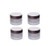 Healthcom 4 Pcs 30 Grams/30 ML Refillable Empty Jars Frosted Glass Cream Jar Bottle Wood Grain Lid Cosmetic Container Glass Cream Box Travel Samples Lotion Cream Pot Jar for Makeup Lip Balm Eyeshadow