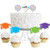 Hats Off Grad - Dessert Cupcake Toppers - Graduation Party Clear Treat Picks - Set of 24