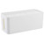 FIgures Cable Management Box, Cord Organizer Cable Management Box for Cord Hider and Cord Management, Box Wires Hider for Home Office Desk White