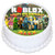 Roblox Round Personalized Edible Cake Image Cake Topper Decoration - 6inch  Inches Circle