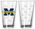 Boelter Brands Michigan Wolverines Satin Etch Pint Glass Set