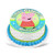 Peppa Pig Round Personalized Edible Cake Image Cake Topper Decoration - 7.5inch  Inches Circle