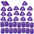 LITKO Command  and  Control Token Set Compatible with TI4, Purple 33