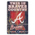 MLB Atlanta Braves 11-By-17-Inch Killen Print Wood Sign